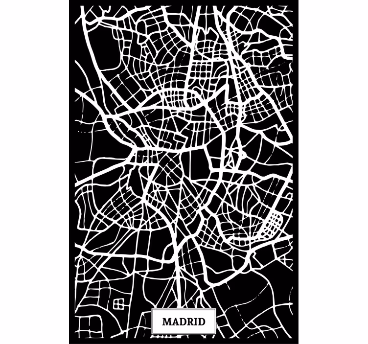 Roleta do obývačky mapa terénu madrid - Tenstickers