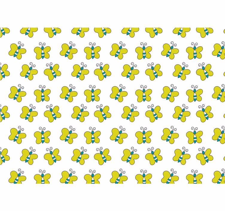 Roleta do izby bielo-zelená pruhovaná motýľ - Tenstickers