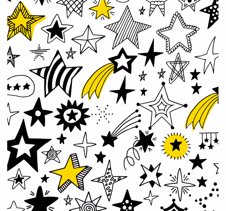 Roleta do izby hviezdičkový doodle - Tenstickers