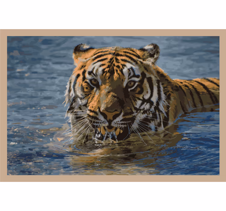 Roleta do izby tiger plávajúci - Tenstickers
