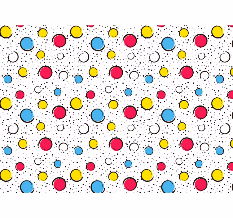 Roleta do izby s multicolorovými bodkami - Tenstickers