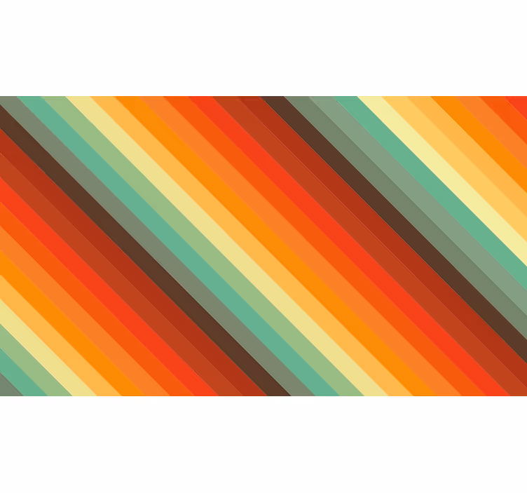 Roleta do izby retro farebné pruhy - Tenstickers