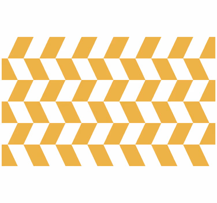 Roleta do izby geometrické biele a žlté vzory - Tenstickers