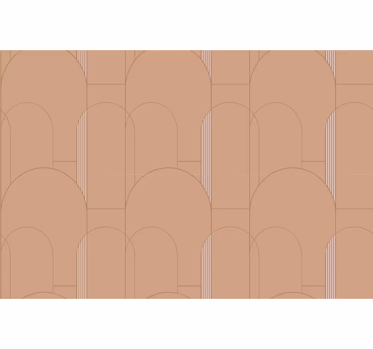 Roleta do izby terakotový geometrický kruhový vzor - Tenstickers