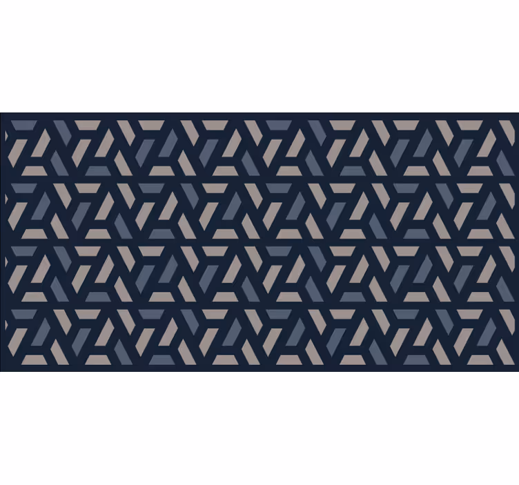 Roleta do izby geometrický modrošedý trojuholníkový vzor - Tenstickers