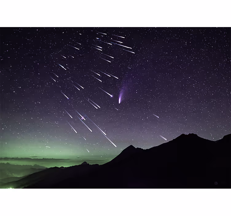 Roleta do izby meteorický dážď hviezdnych stôp - Tenstickers