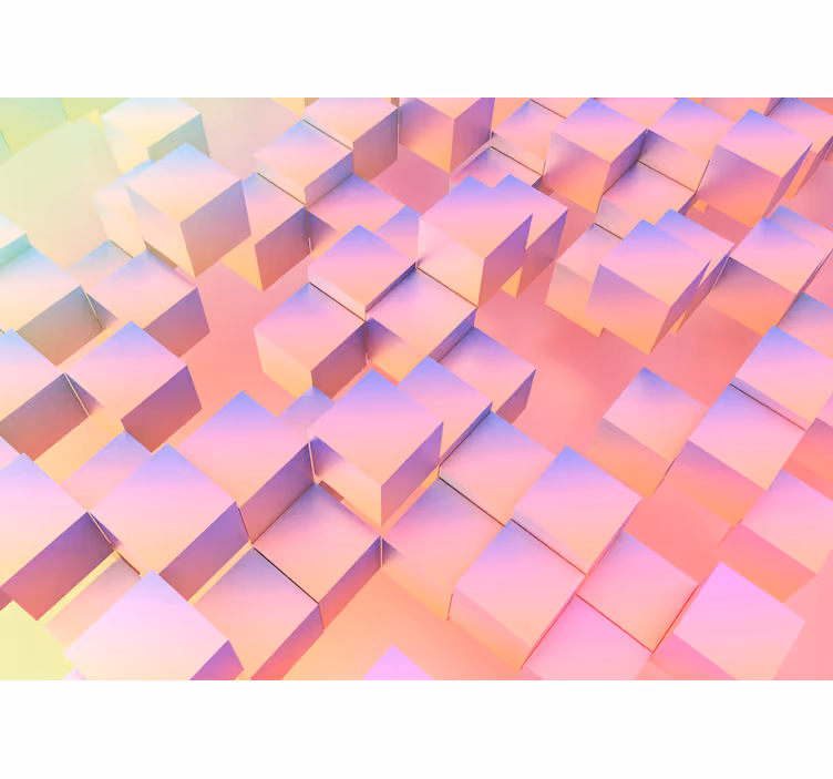 Roleta do izby farebný 3d geometrický vzor - Tenstickers