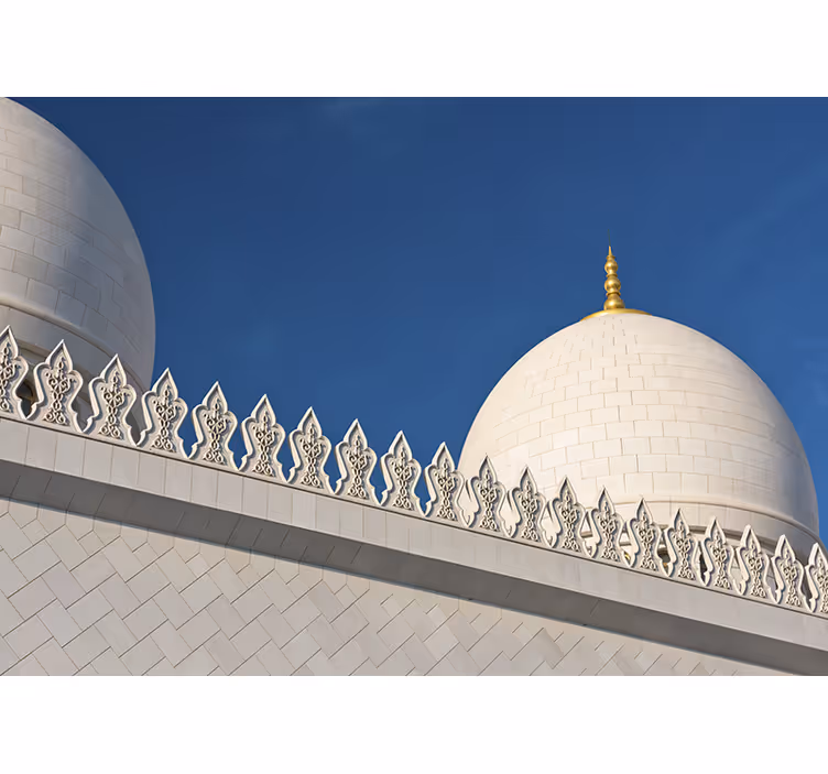 Biela roleta emirates sheikh zayed - Tenstickers