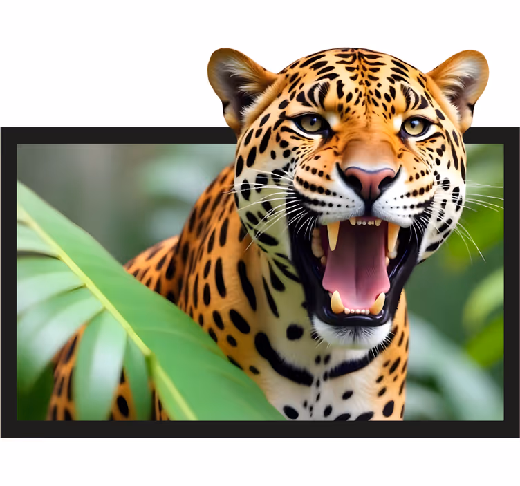 Roleta do obývačky leopard v ráme - Tenstickers