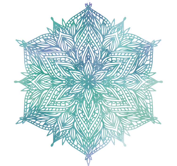 Roleta do izby tyrkysová mandala - Tenstickers
