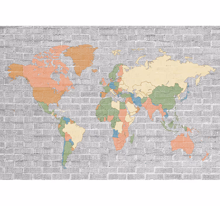 Roleta do detskej izby s vintage mapou sveta - Tenstickers
