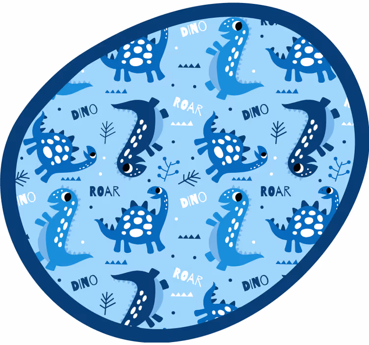 Roleta do detskej izby s modrými dinosaurami - Tenstickers