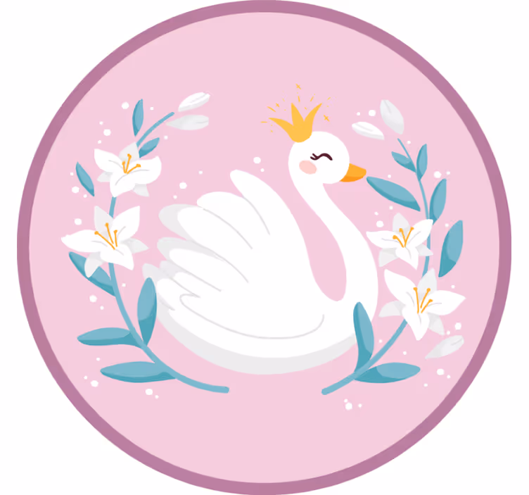 Roleta do detskej izby labuť kráľovná - Tenstickers