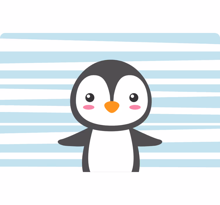 Roleta do detskej izby Šťastný tučniak - Tenstickers