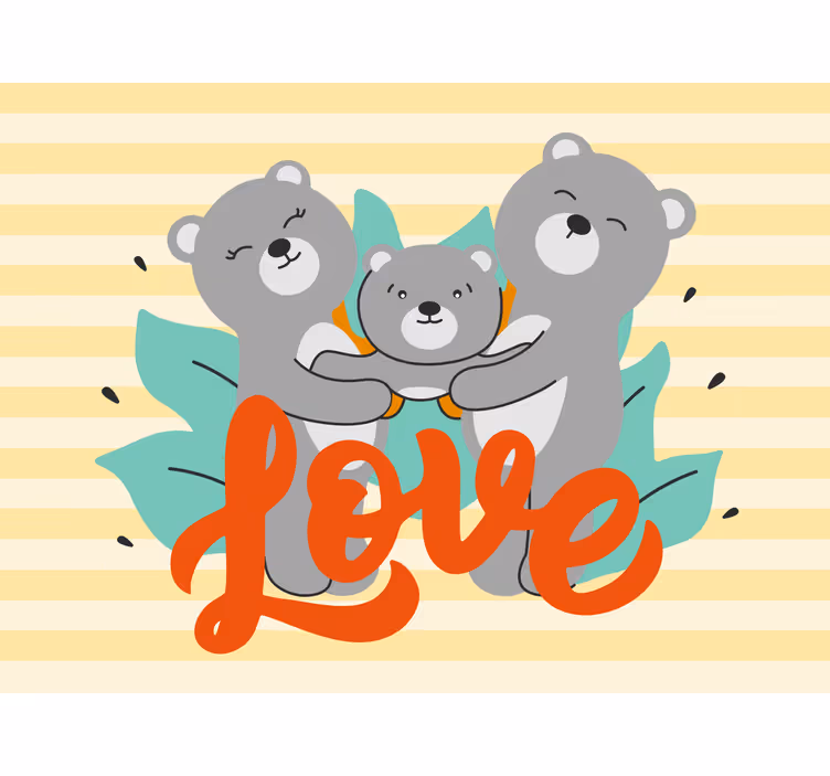 Roleta do detskej izby s tromi roztomilými medveďmi - Tenstickers