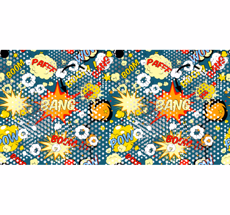 Roleta do detskej izby s výbuchom komiksu - Tenstickers