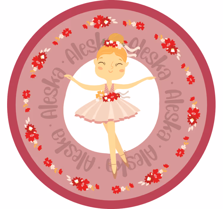 Roleta do detskej izby vtipná baletka princezná - Tenstickers