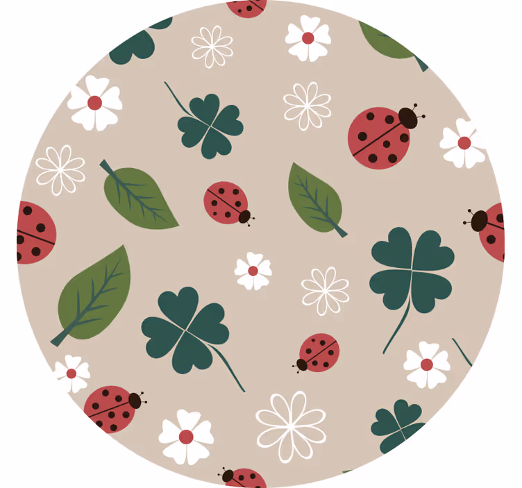 Roleta do detskej izby listy s lienkou - Tenstickers