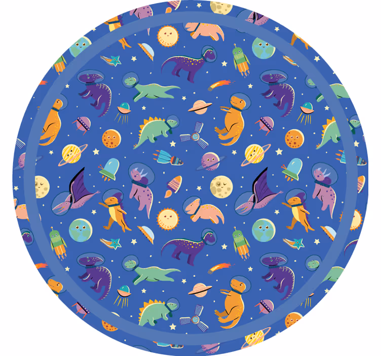 Roleta do detskej izby s dinosaurusmi v priestore - Tenstickers