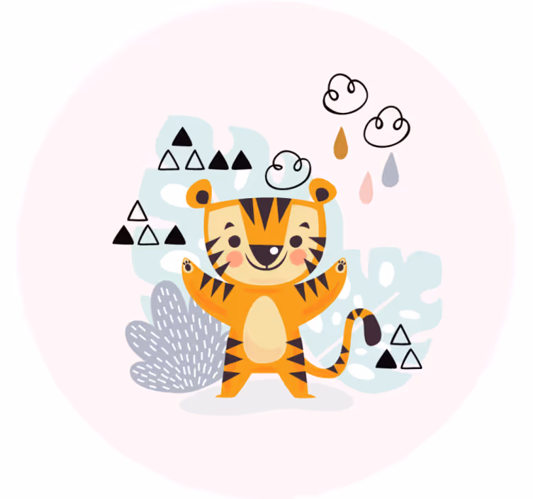 Roleta do detskej izby s kresbou tigra - Tenstickers