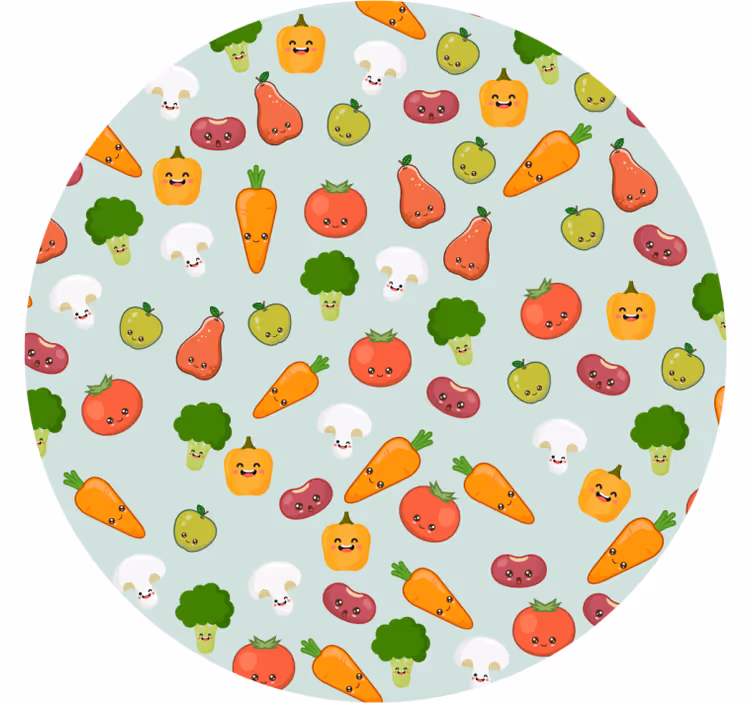 Roleta do detskej izby s anime zeleninou - Tenstickers