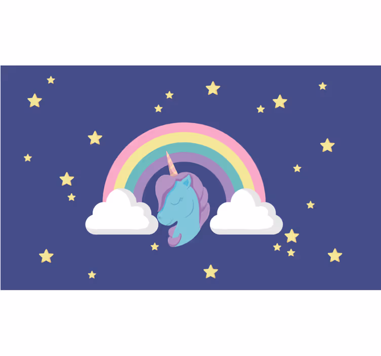Roleta do detskej izby s anime dúhovým jednorožcom - Tenstickers