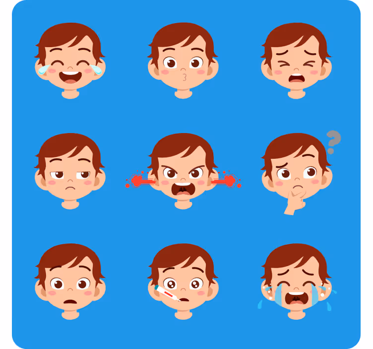 Roleta do detskej izby detská emócia - Tenstickers