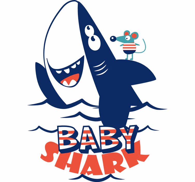 Roleta do detskej izby baby žralok - Tenstickers