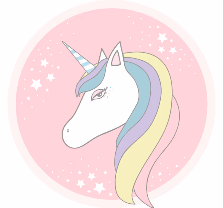 Roleta do detskej izby s úžasným rozprávkovým jednorožcom - Tenstickers