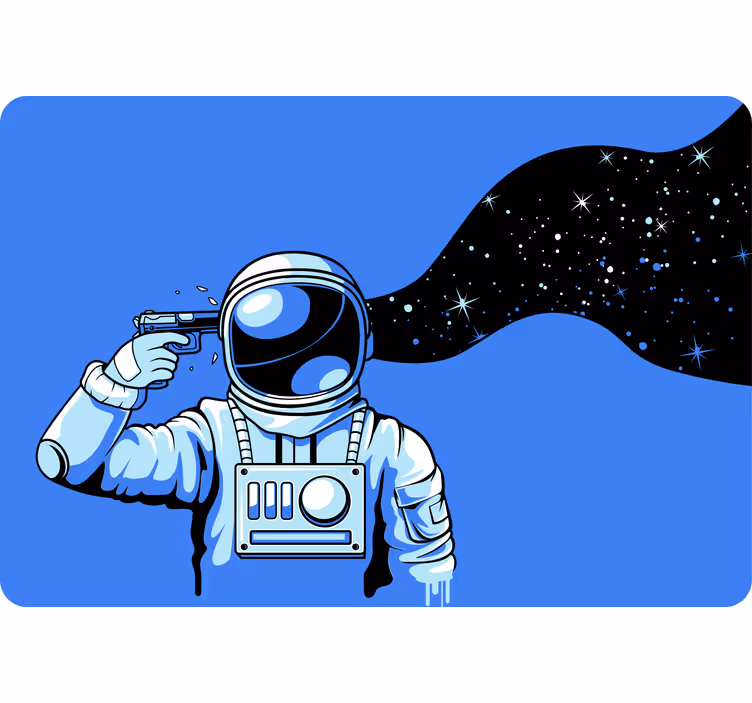 Roleta do detskej izby astronauti pod tlakom - Tenstickers