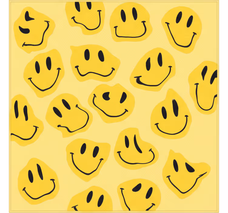 Roleta do detskej izby s pokrivenými smajlíkmi - Tenstickers