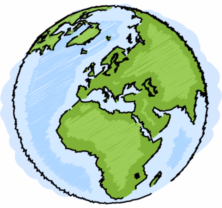 Roleta do detskej izby zelená a modrá mapa sveta - Tenstickers