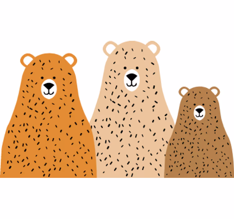Roleta do detskej izby tri medvedí kamaráti - Tenstickers