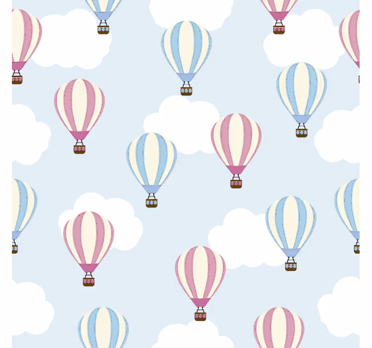 Roleta do detskej izby obloha a balóniky - Tenstickers