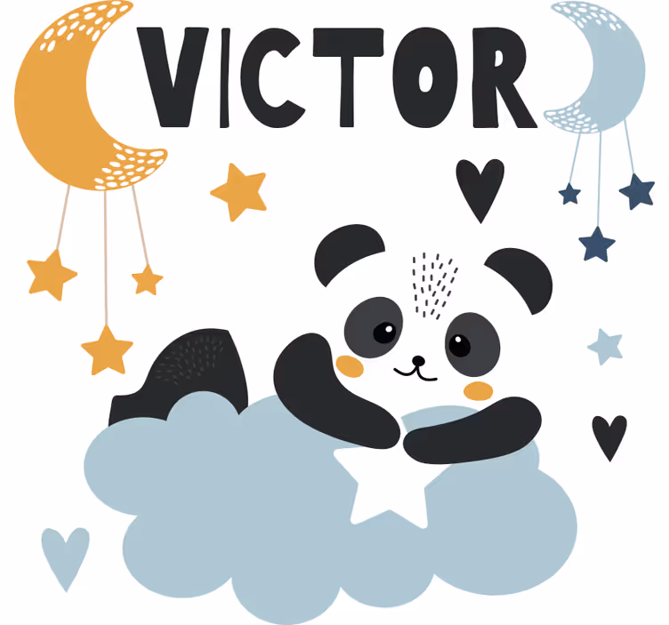 Roleta do detskej izby s medvedíkom a hviezdami - Tenstickers