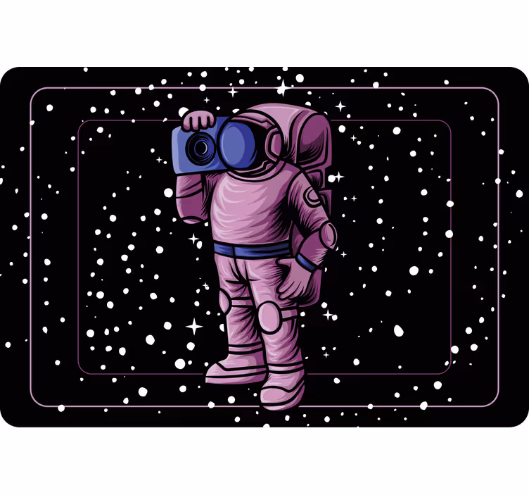 Roleta do detskej izby astronaut s rádiom - Tenstickers
