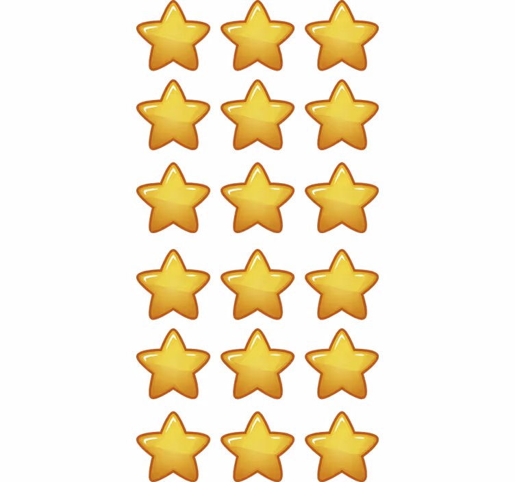 Roleta do detskej izby geometrické hviezdy - Tenstickers