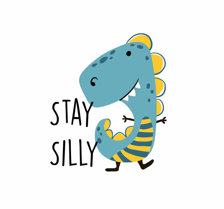 Roleta do detskej izby severský dinosaurus buď zábavný - Tenstickers