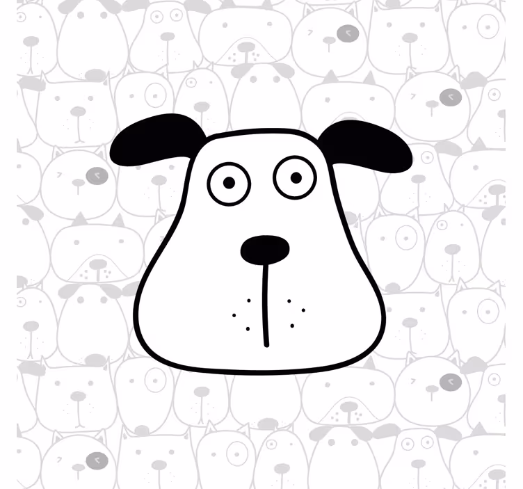 Roleta do detskej izby s úžasným psím vzorom - Tenstickers