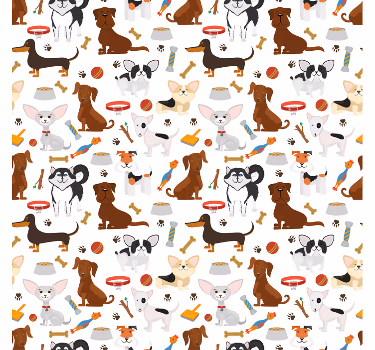 Roleta do detskej izby s roztomilými šteniatkami - Tenstickers