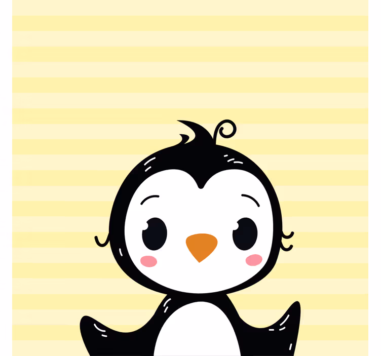 Roleta do detskej izby roztomilý tučniak - Tenstickers