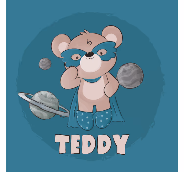 Roleta do detskej izby medvedík hrdina - Tenstickers