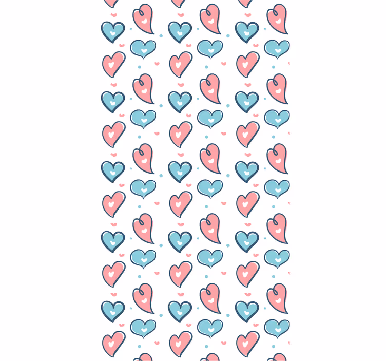 Roleta do detskej izby s motívom srdiečok - Tenstickers