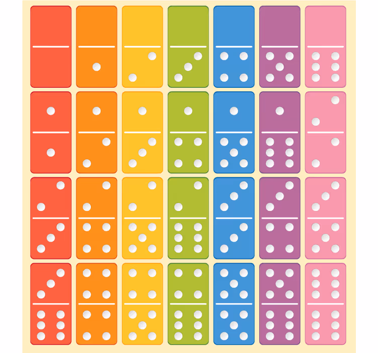 Roleta do detskej izby domino hra - Tenstickers