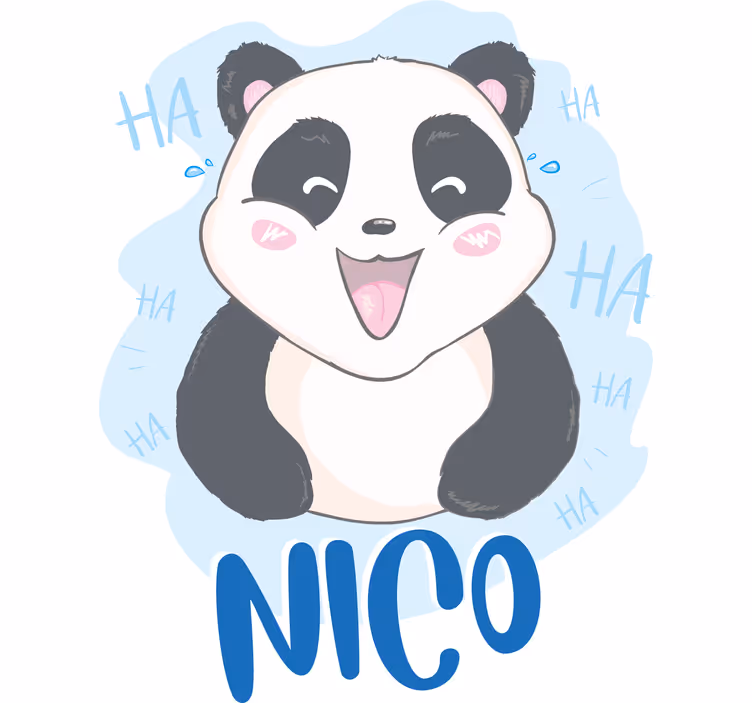 Roleta do detskej izby prekvapená bábätkom panda - Tenstickers