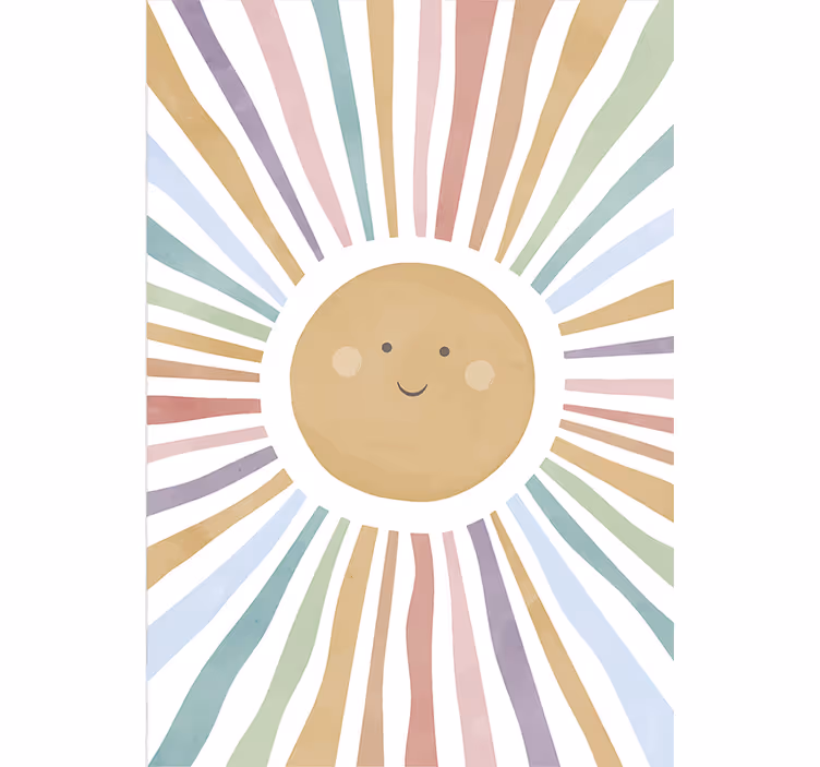 Roleta do detskej izby Šťastné slnko - Tenstickers