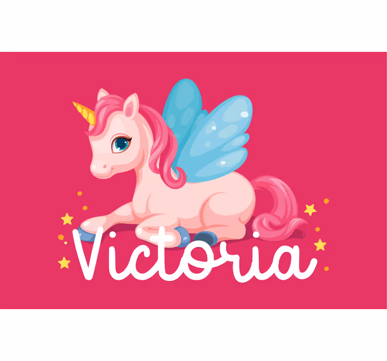 Roleta do detskej izby vtipný ružový šťastný jednorožec - Tenstickers