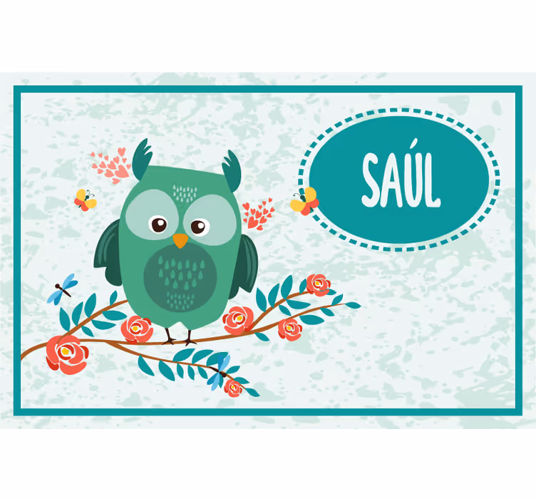 Roleta do detskej izby s prispôsobiteľnou sovou - Tenstickers