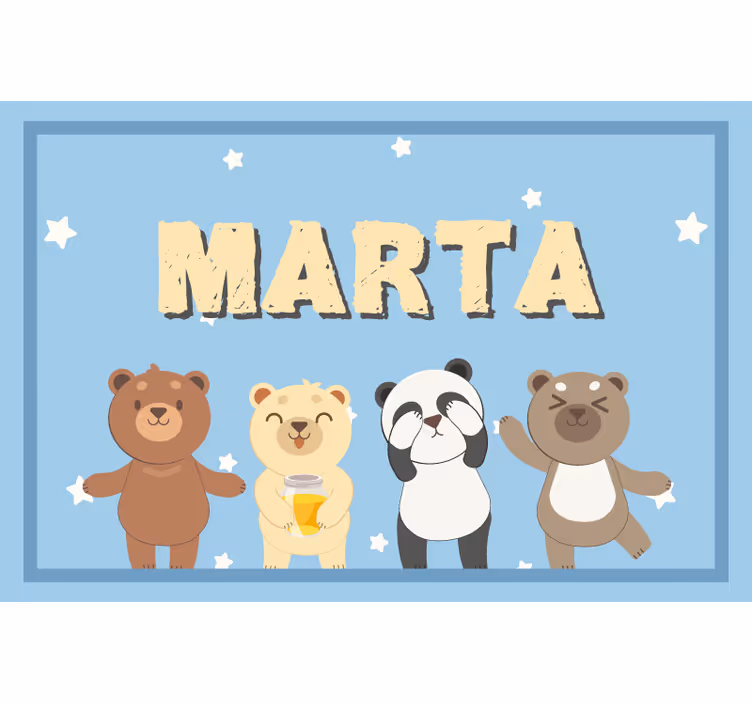 Roleta do detskej izby s roztomilým medvedíkom na mieru - Tenstickers