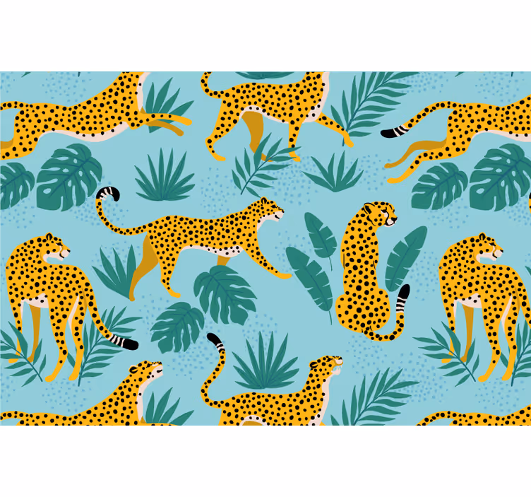 Roleta do detskej izby leopardie safari - Tenstickers
